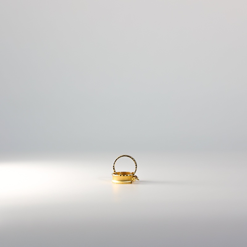 Gold Huggie Hoop Earrings 12MM Width – Model 13