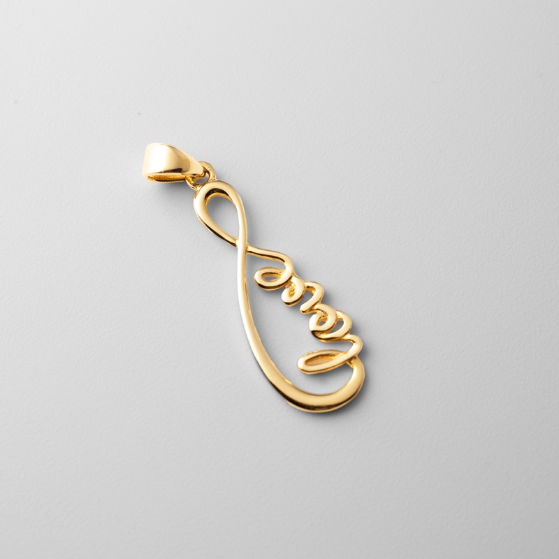 Gold Love Infinity Pendant – Model 2370