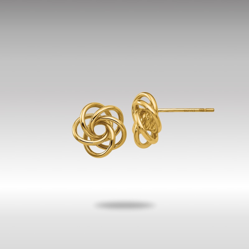 Gold Love Knot Earrings – Model H439