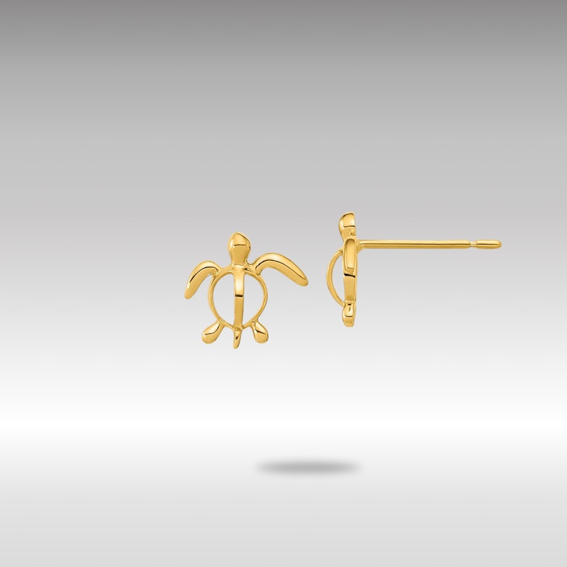 Gold Madi K Childrens Sea Turtle Post Earrings – Model SE2560