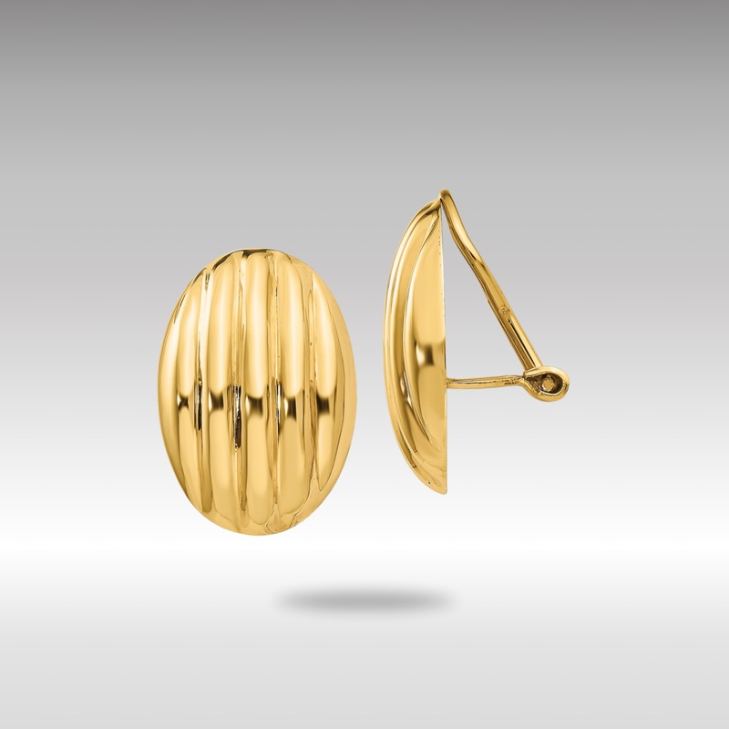 Gold Non-pierced Fancy Earrings – Model H633