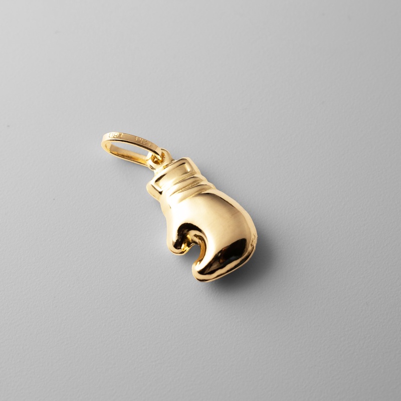 Gold Single Boxing Glove Pendant – Model 480