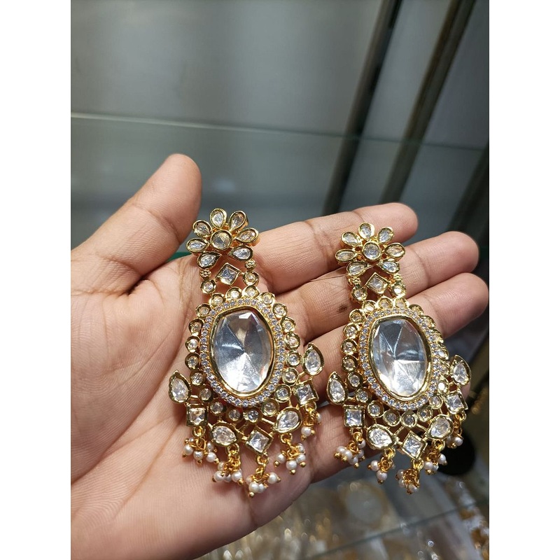 Fine Polki Kundan Earrings By  PKE80082