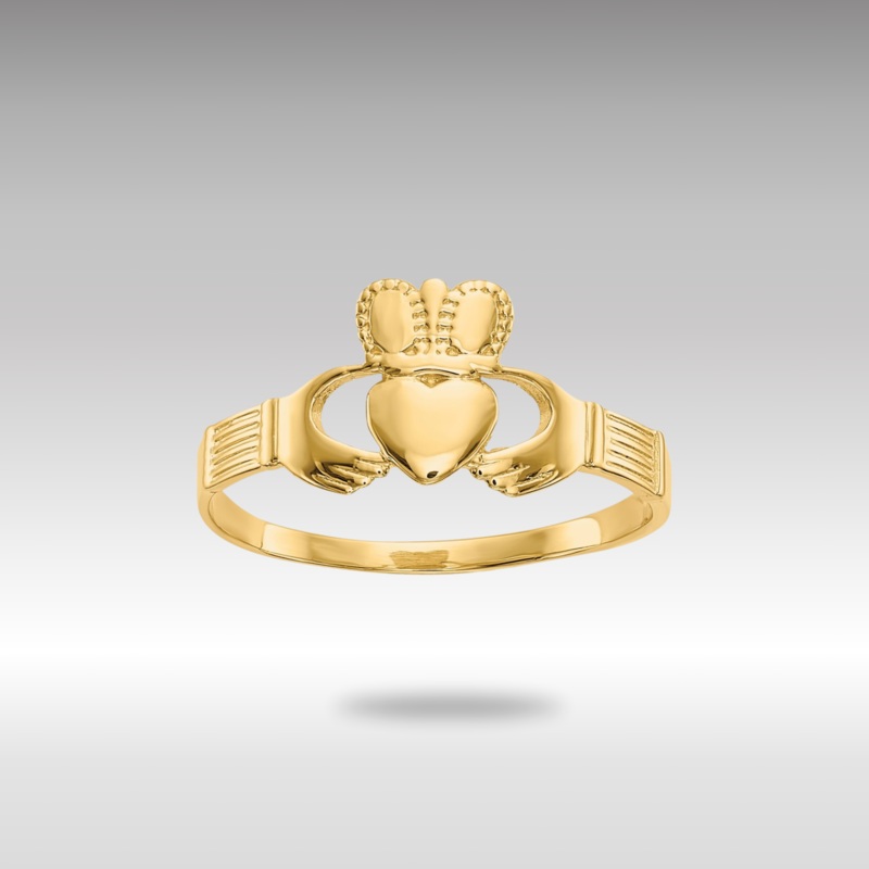 Gold Ladies Claddagh Ring Model-D3108