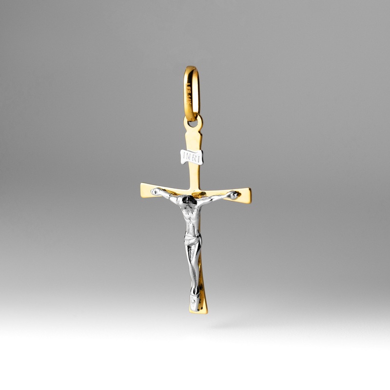Gold Large Crucifix Cross Pendant – Model 2172