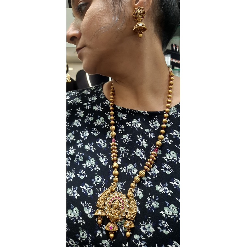 Jewelshingar polki kundan Necklace Set In Fine Quality Jewellery (184108AST)