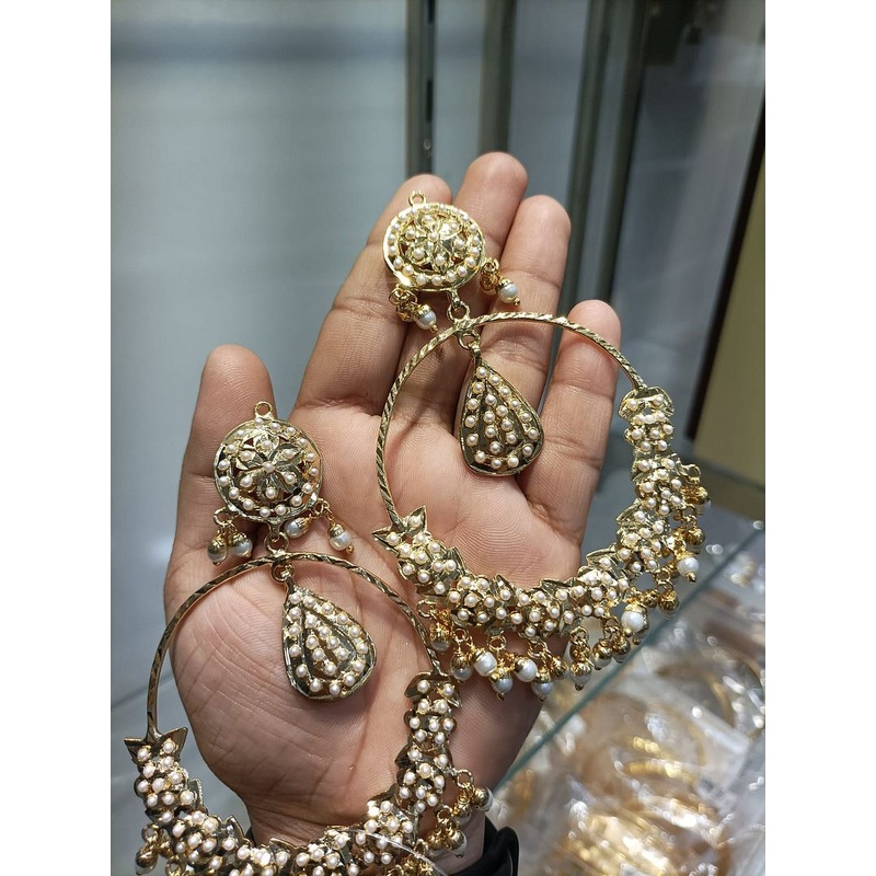 Fine Polki Kundan Earrings By  PKE80048
