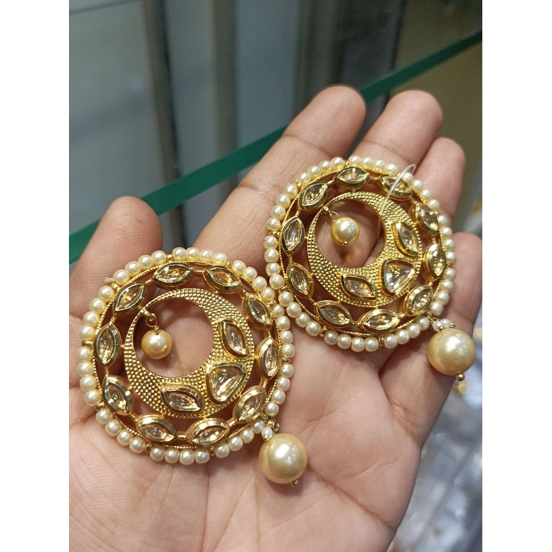 Fine Polki Kundan Earrings By  PKE80094
