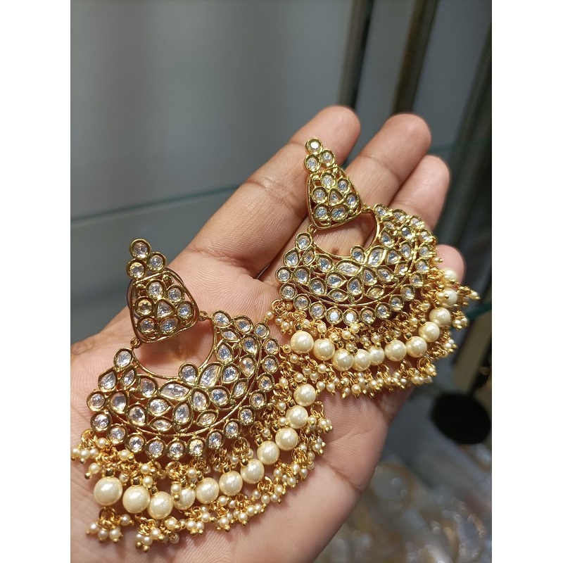 Fine Polki Kundan Earrings By  PKE80097