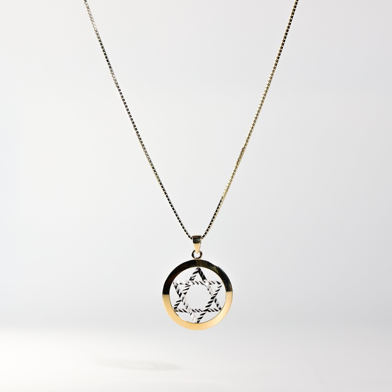 Gold Large Star of David Pendant – Model 2236
