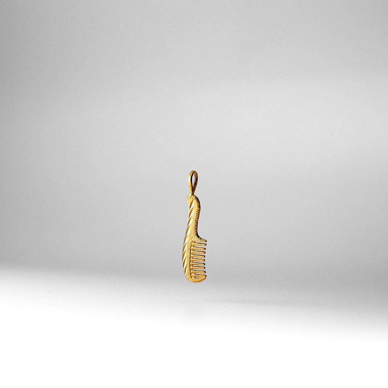Gold Tiny Comb Pendant – Model 1992