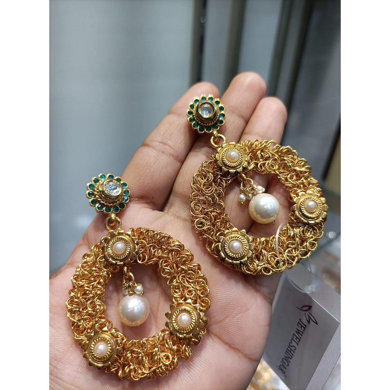 Fine Polki Kundan Earrings By  PKE80055