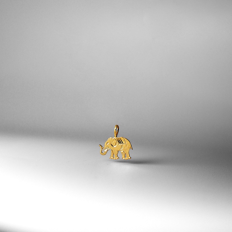 Gold Dainty Elephant Charm – Model 1629