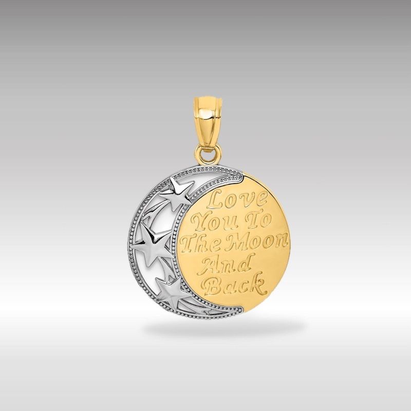 Gold ‘Love You to the Moon and Back’ Pendant