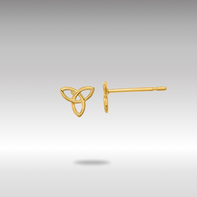 Gold Madi K Kids Celtic Knot Post Earrings – Model GK965