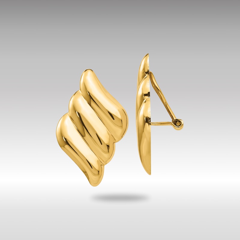 Gold Non-pierced Fancy Earrings – Model H643