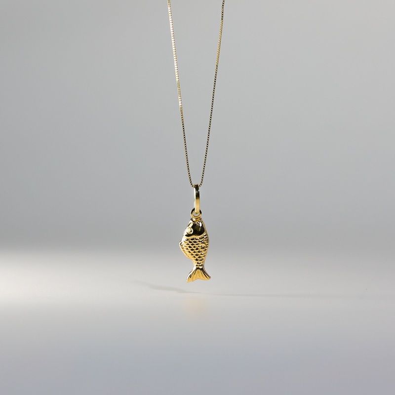 Golden Koi Fish Pendant
