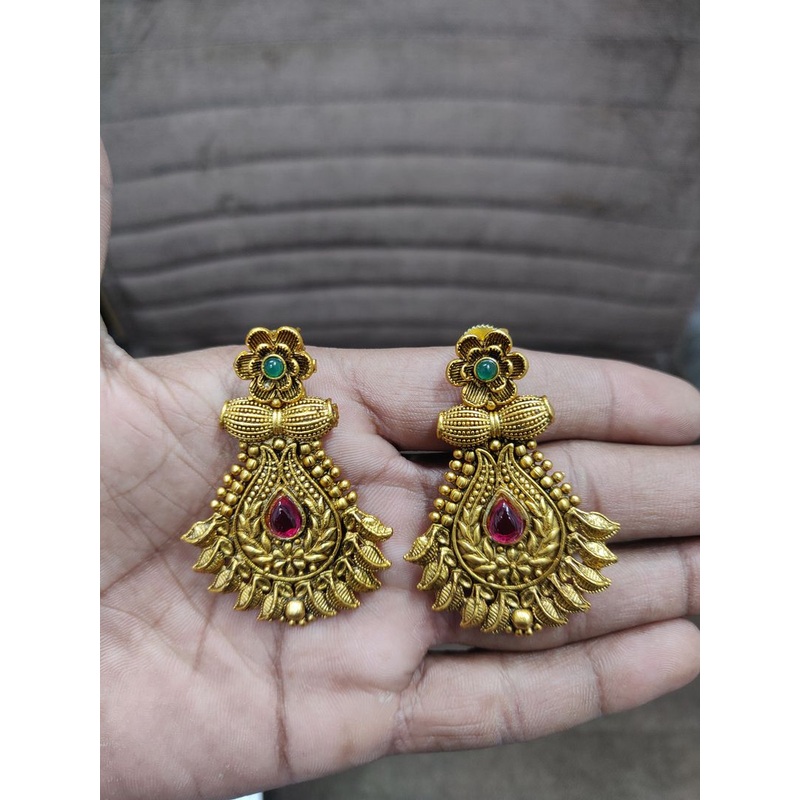 Fine Polki Kundan Earrings By  PKE80062