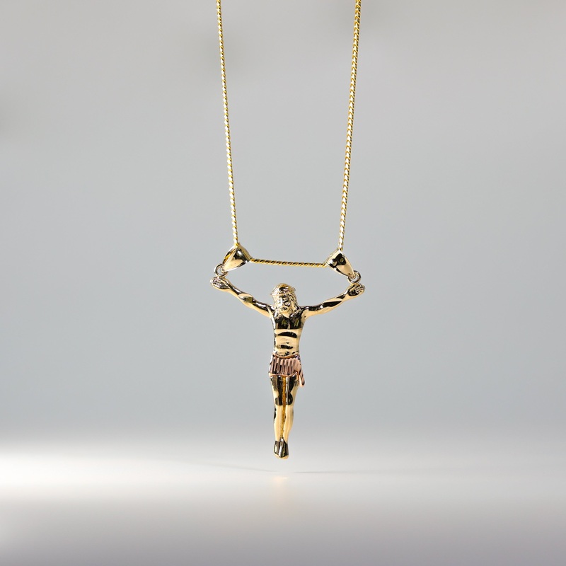 Gold Large Jesus Christ Body Pendant – Model 0087