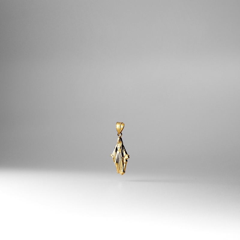 Gold Religious Milagrosa Pendant – Model 1487