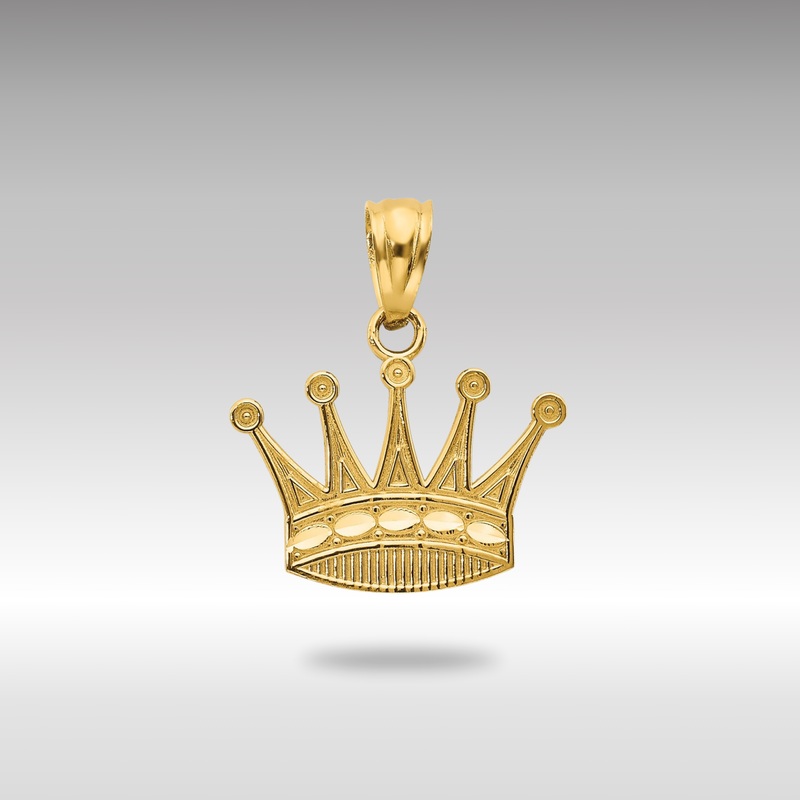 Gold Small Crown Pendant – Model YC1037