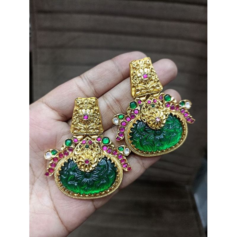Fine Polki Kundan Earrings By  PKE80029