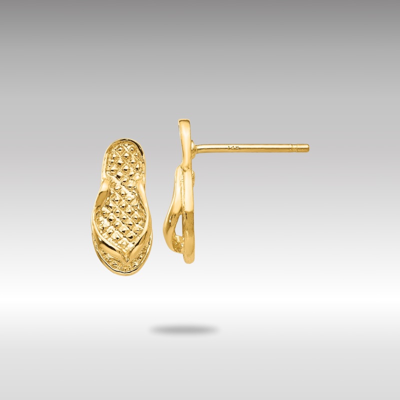 Gold Flip Flop Earrings – Model E904