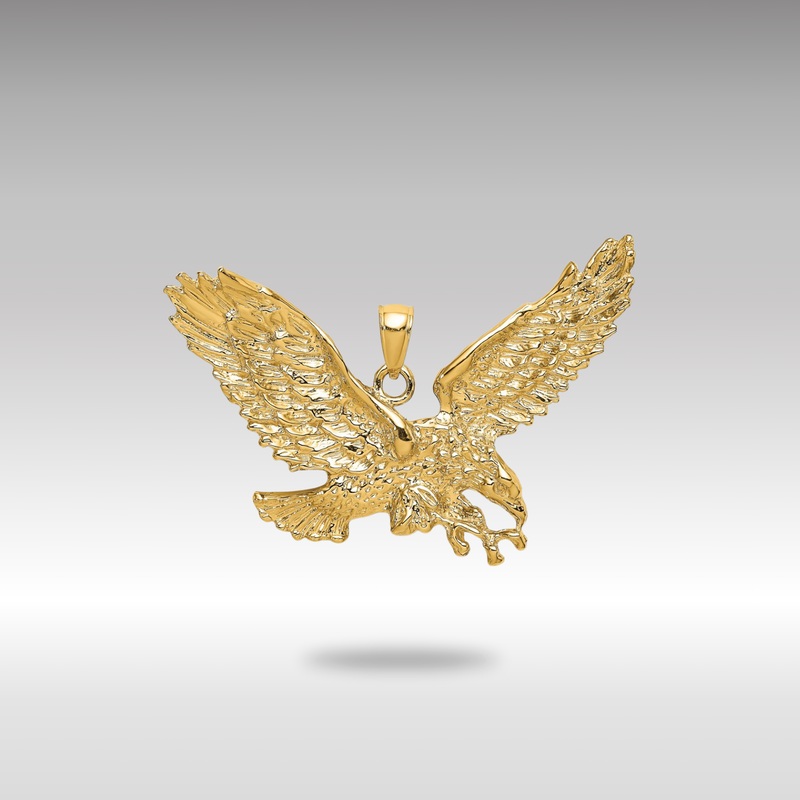 Gold Hunting Eagle Extra Large Pendant – Model K6514