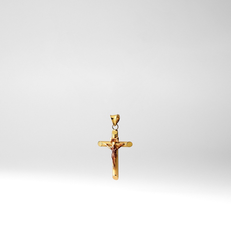 Gold Jesus Crucifix Medium Cross Pendant – Model 849