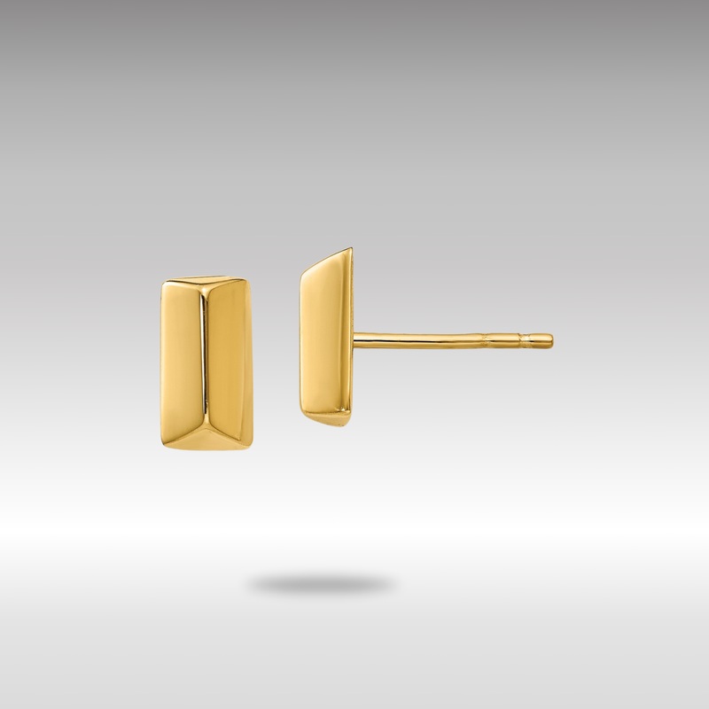 Gold Leslie’s 14K Polished Fancy Post Earrings – Model LE1773