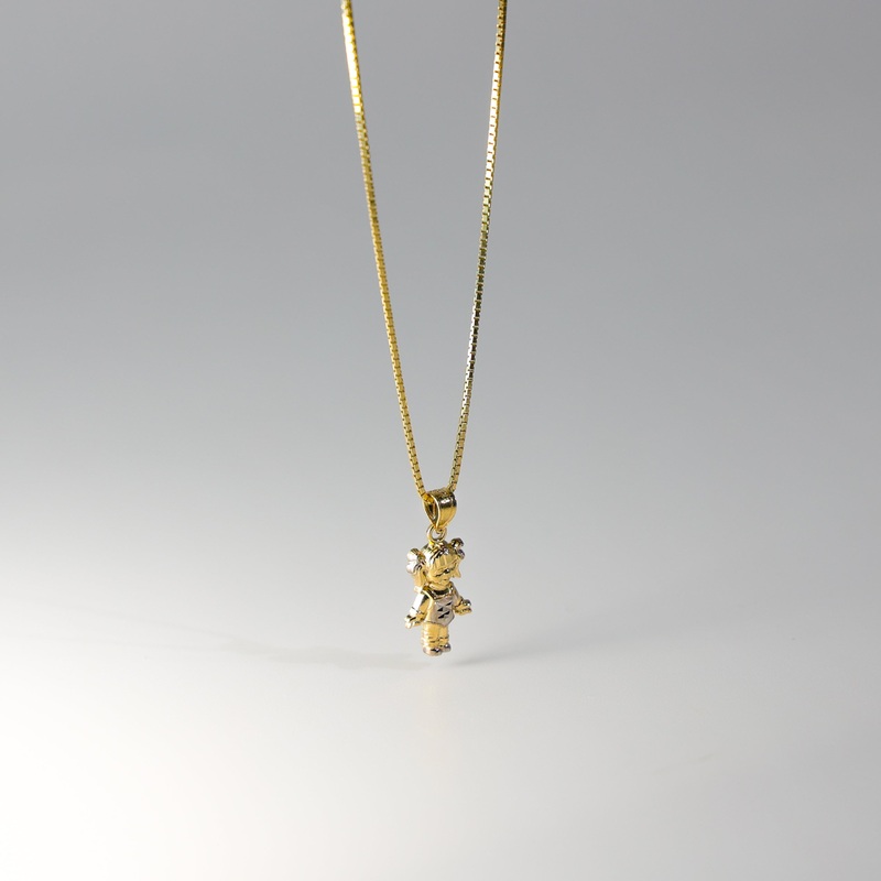 Girl Pendant With Tied Hair – Model 667