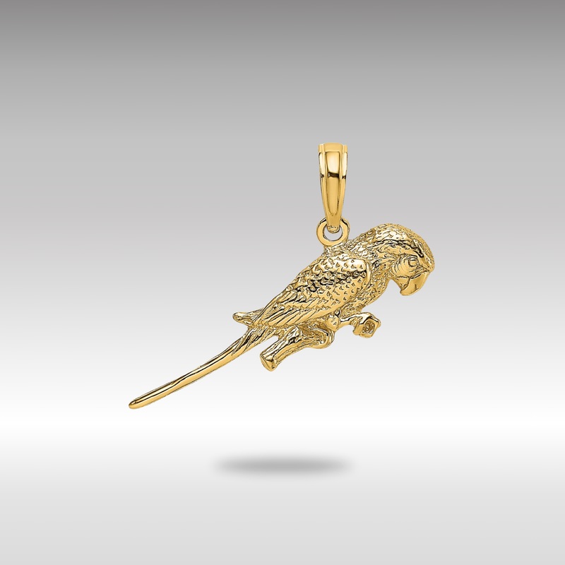 Gold 3-D Parrot Charm – Model K6602