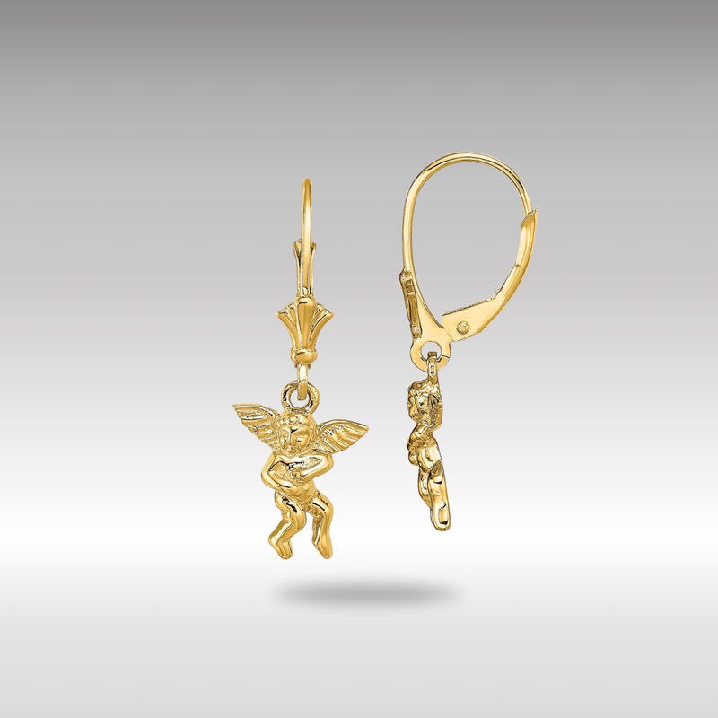 Gold Angel Leverback Earrings – Model TF1779