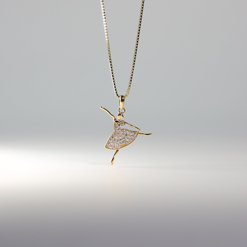 Gold Ballerina Pendant – Model 597