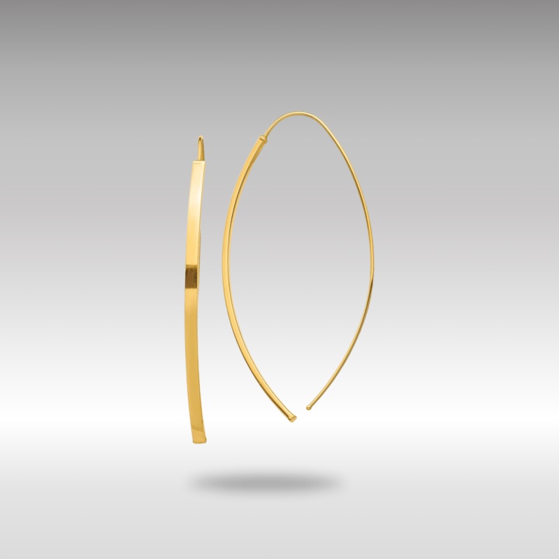 Gold Dangle Threader Earrings Model-YE1853