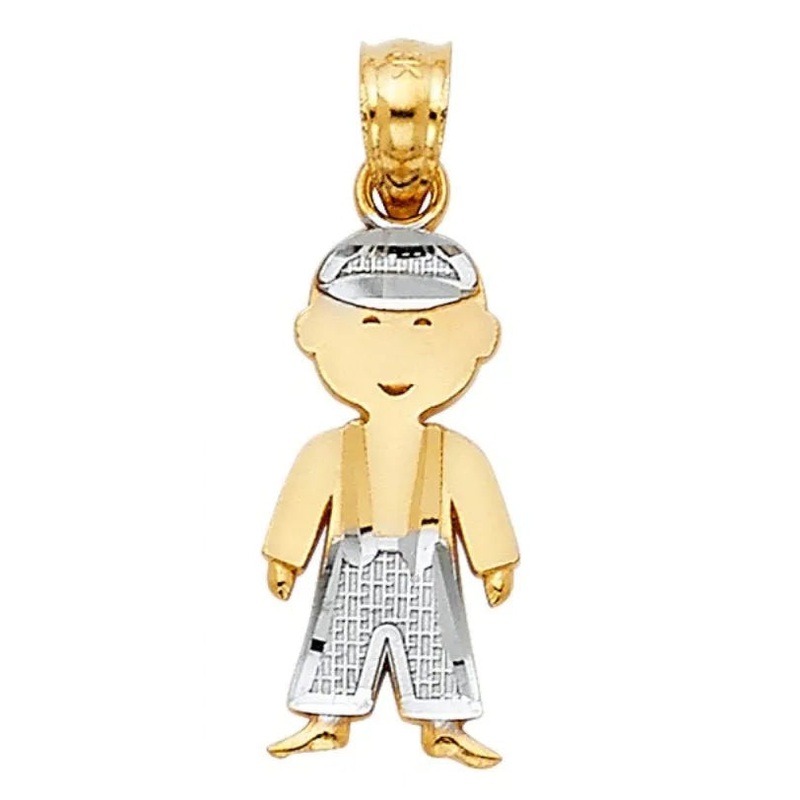 Solid Gold Little Boy Pendant – Model 665
