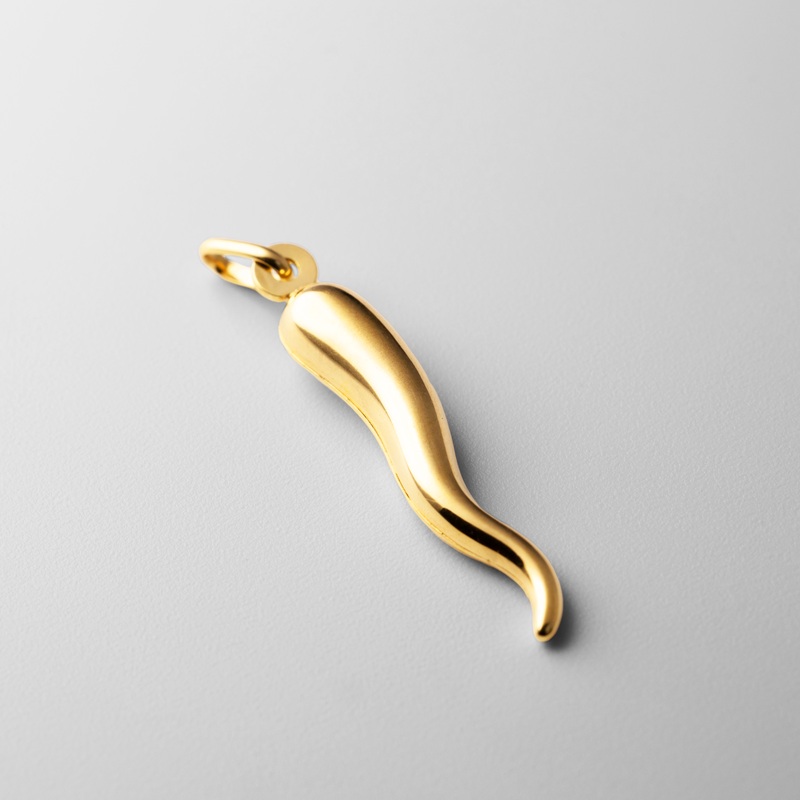 Gold Cornicello Italian Horn Pendant – Model 793
