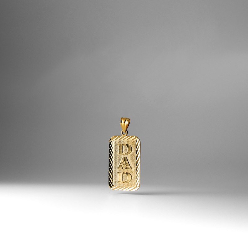 Gold Dad Pendant Plate – Model PT1856