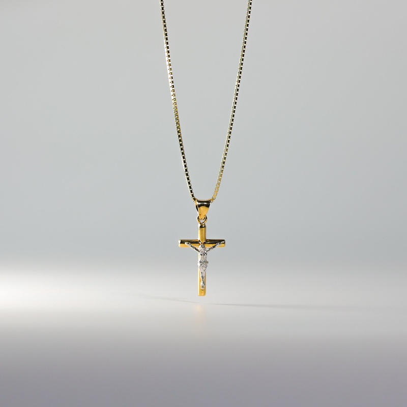 Gold Jesus Crucifix Cross Pendant – Model 49