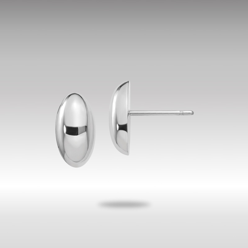 Gold Leslie’s 14K White Gold Polished Post Earrings – Model LE1767W