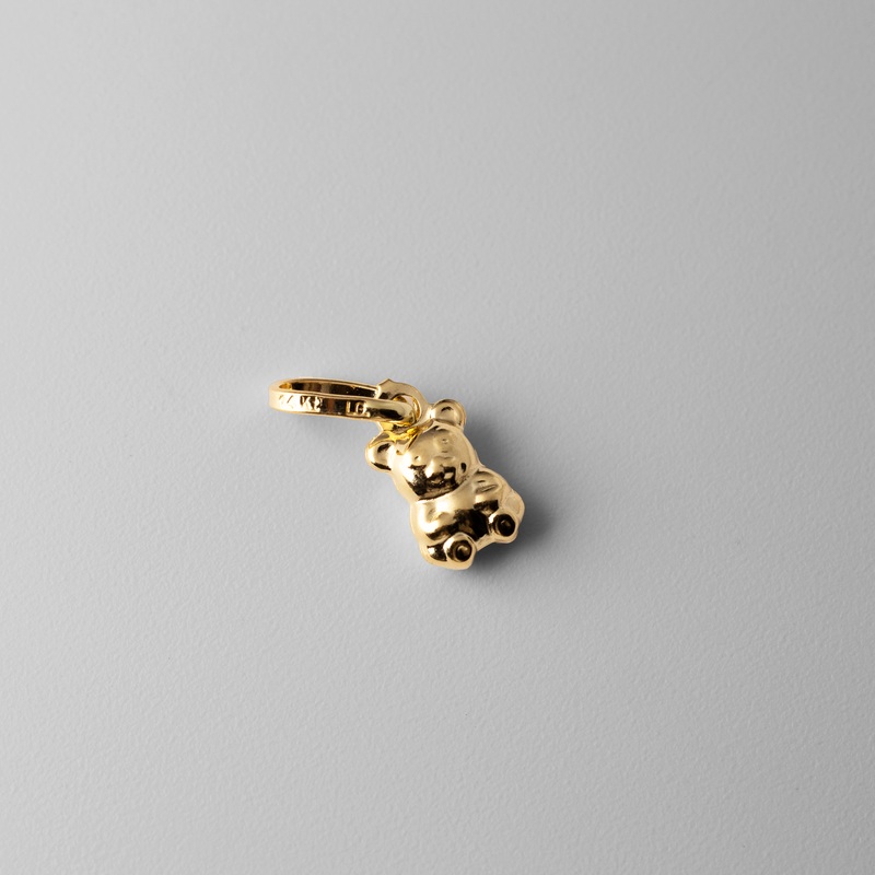 Gold Tiny Bear Pendant – Model 494