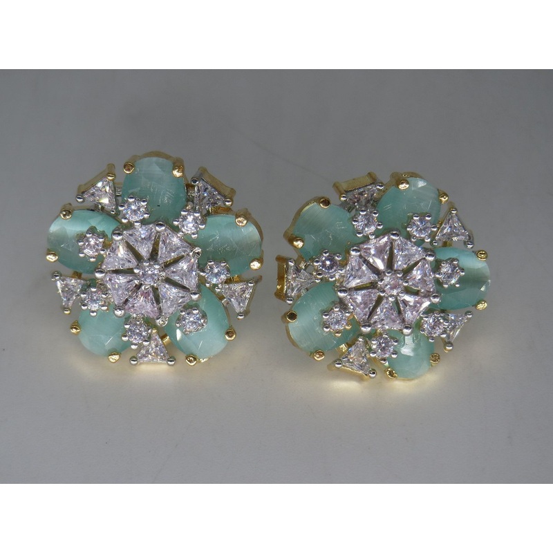 Jewelshingar Jewellery Gold Plated Diamond Earrings For Women ( 62560GJT )