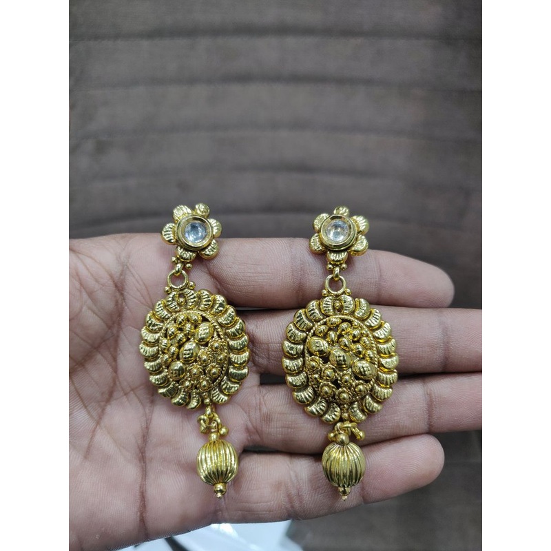 Fine Polki Kundan Earrings By  PKE80065