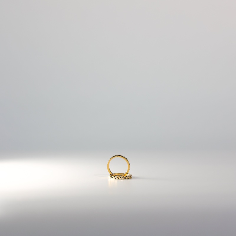 Gold Dainty Huggie Hoop Earrings 15MM Width – Model ER231