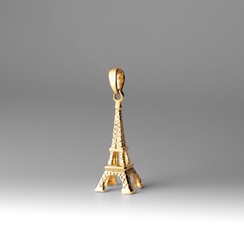 Gold Eiffel Tower Pendant – Model 757