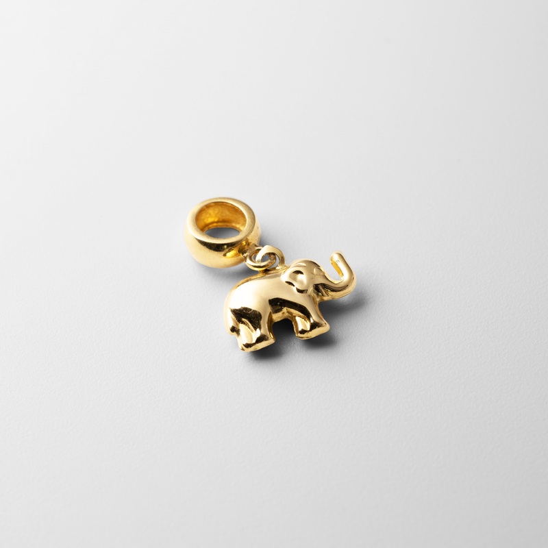 Gold Elephant Pendant – Model PT2448