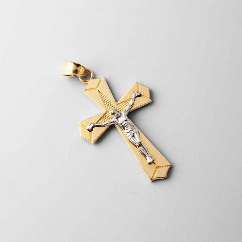 Gold Jesus Crucifix Cross Pendant – Model 981