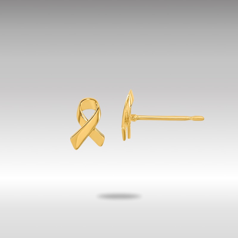 Gold Madi K Awareness Ribbon Post Earrings – Model GK966