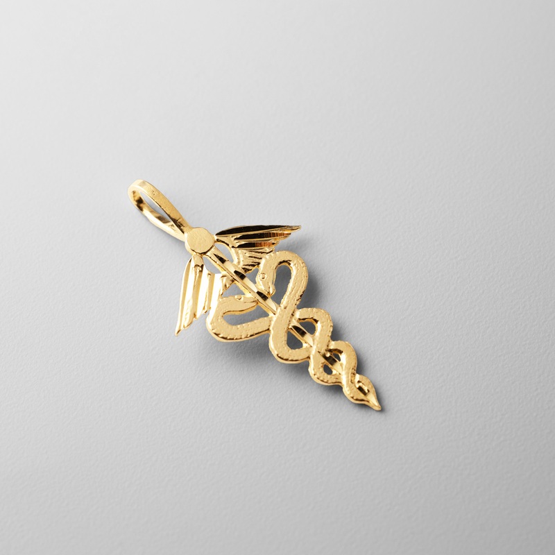 Gold Symbol of Medical SERVICE Pendant – Model 1969