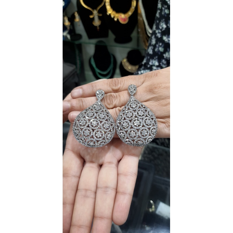 Jewelshingar Jewellery Fine Signity Zircon Dangle & Drop Earrings For Girls ( 200433EAD )